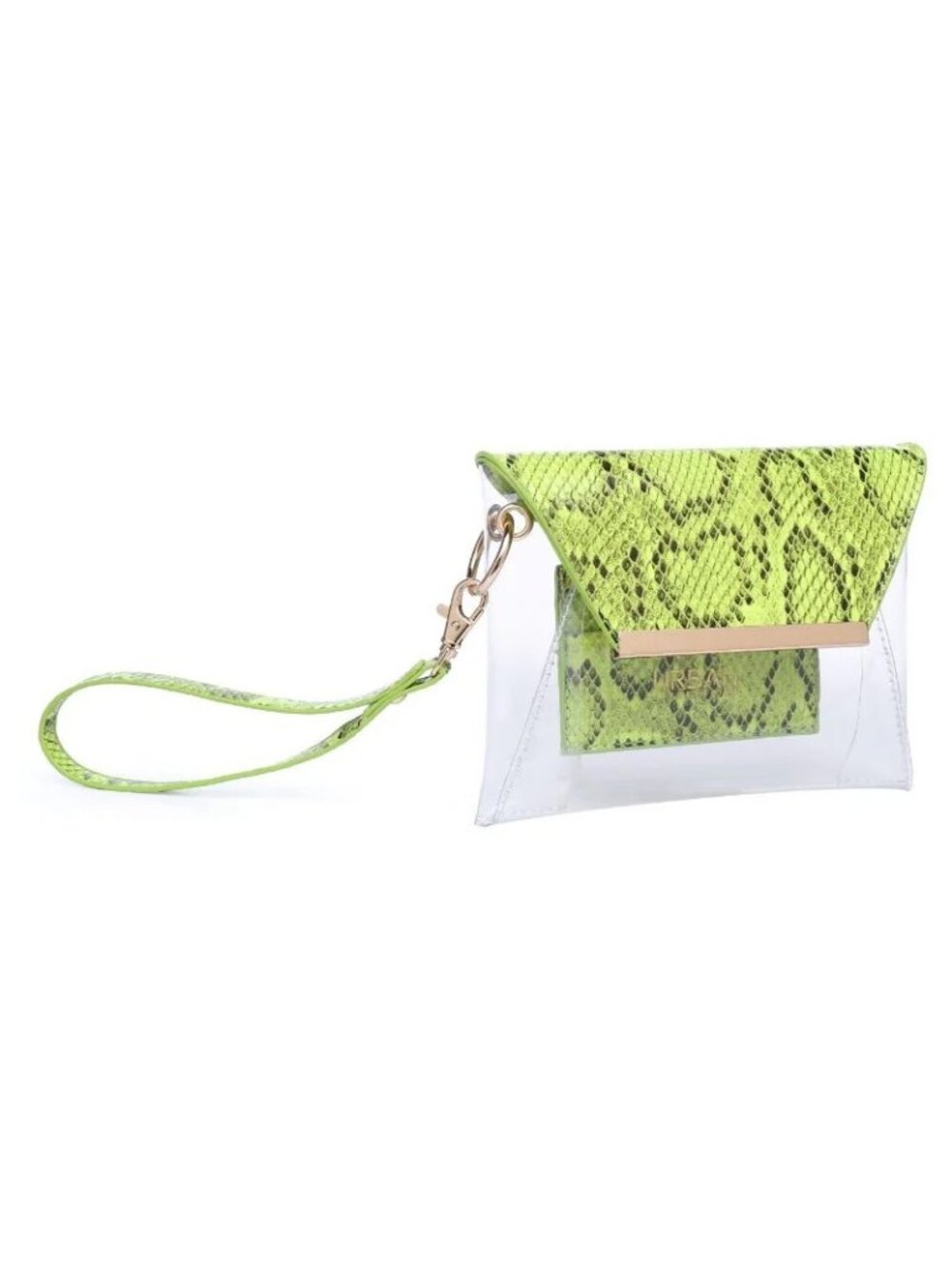 💯 Urban Expressions Reece Neon Snake Clear Wristlet 💯